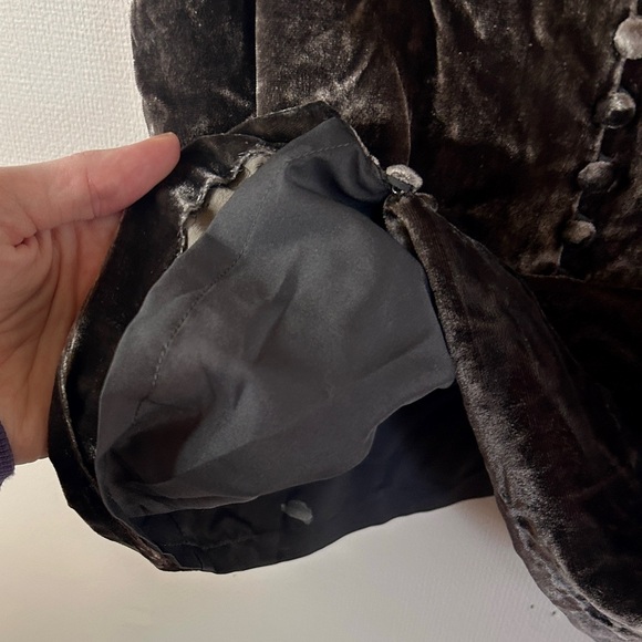 MADEWELL Velvet Button Down Cami Whimsigoth Fairy Grunge Boho Goblincore Size 00 - Picture 7 of 10